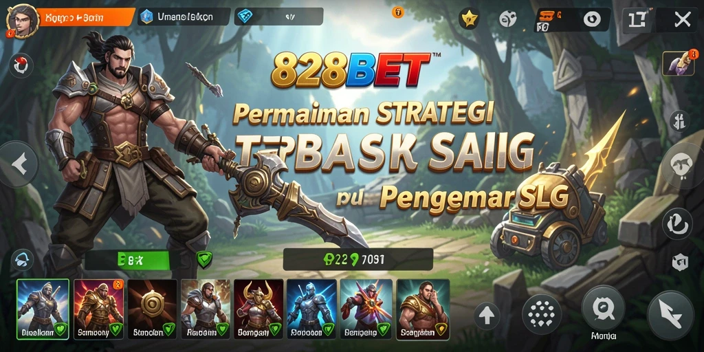 Screenshot 828BET menunjukkan gameplay SLG yang menarik dan mendalam.