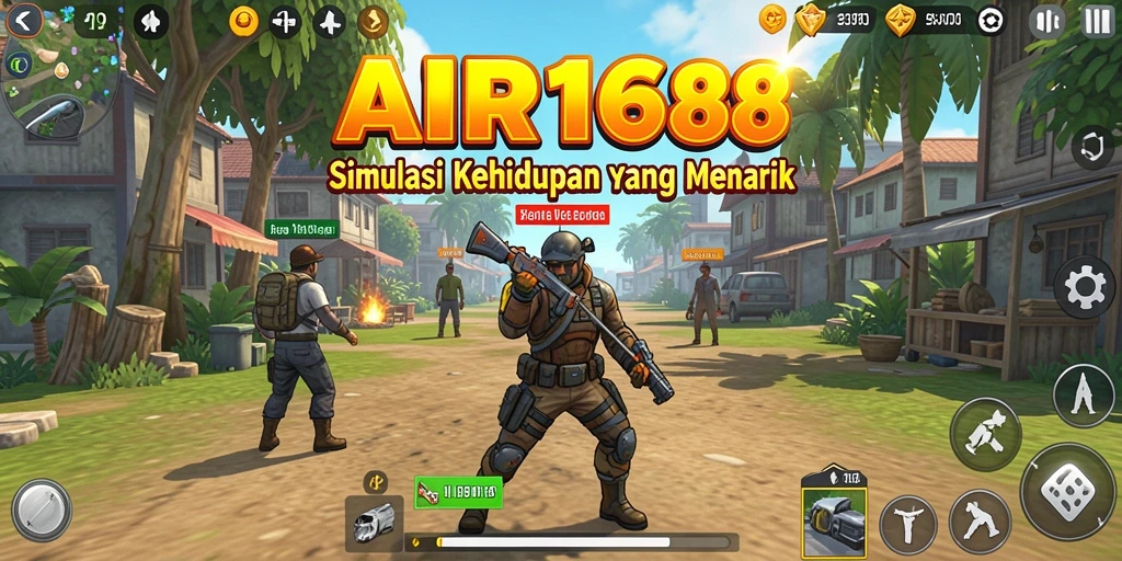 Tampilan gameplay AIR168 yang menarik dalam simulasi kehidupan.