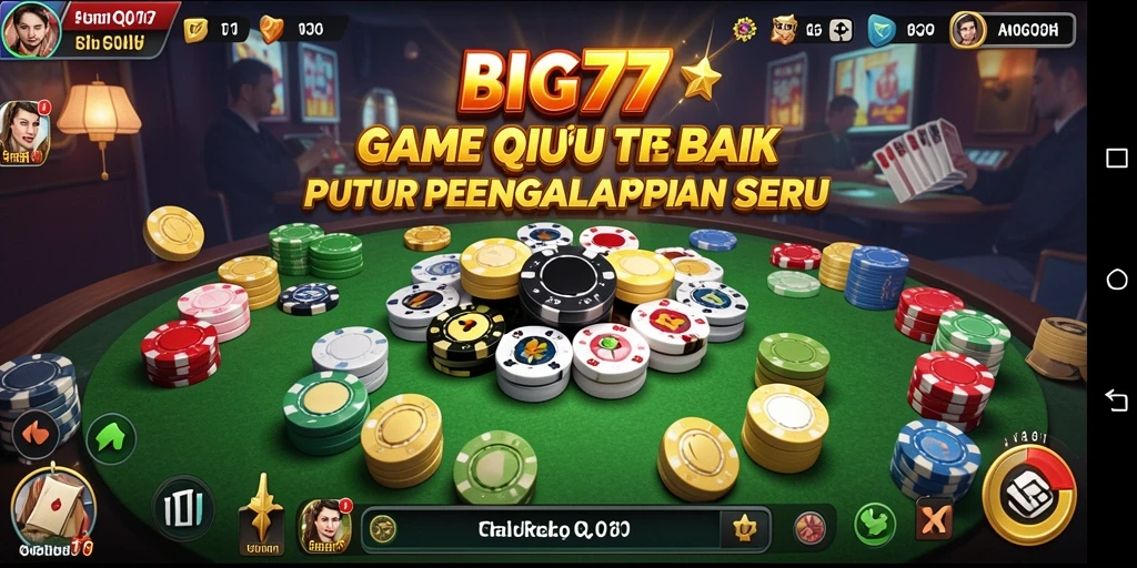 Tampilan gameplay seru dari QiuQiu BIG77.