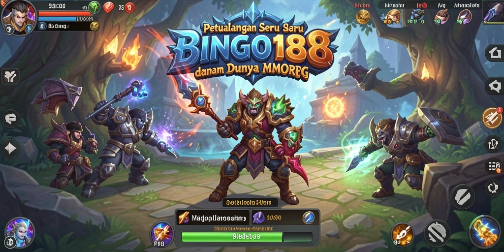 Tampilan gameplay seru BINGO188 dalam dunia MMORPG.