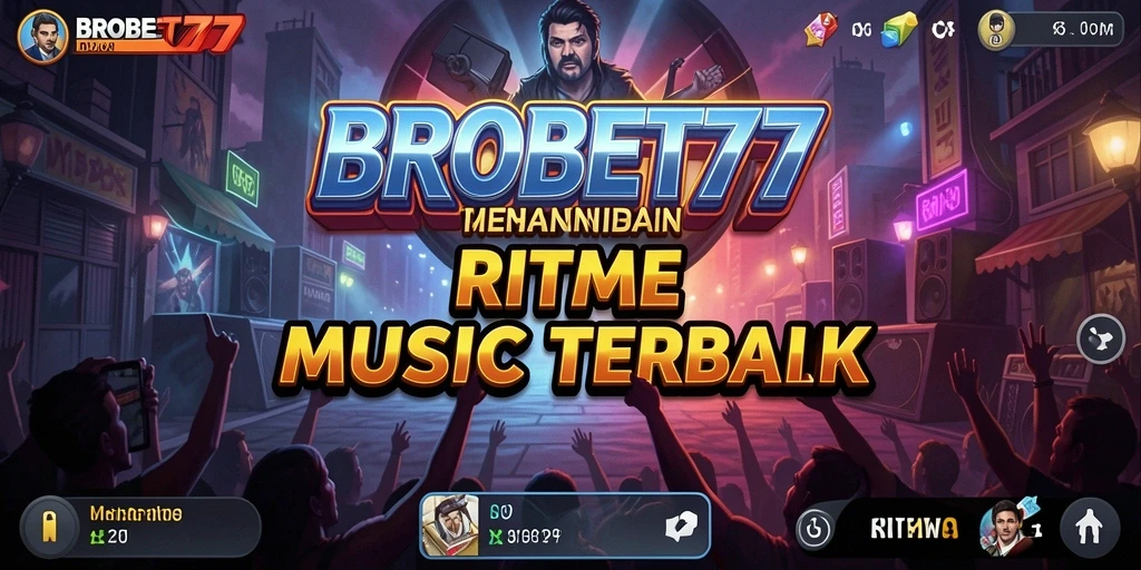 Tampilan gameplay seru dari BROBET77 dengan berbagai genre musik.