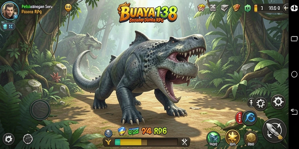 Tampilan menarik dari gameplay <strong>BUAYA138</strong> dengan aksi petualangan RPG yang menegangkan.