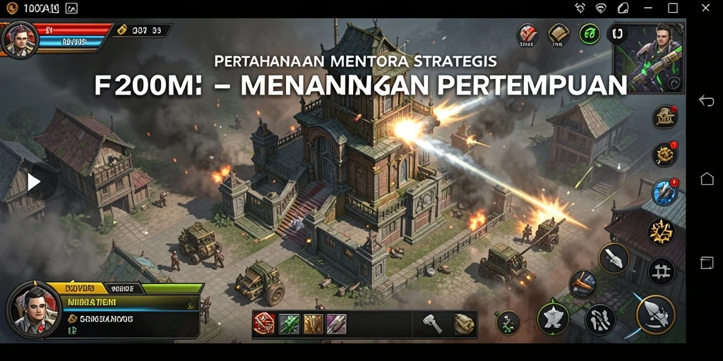 Tampilan gameplay F200M yang menegangkan dan penuh strategi.