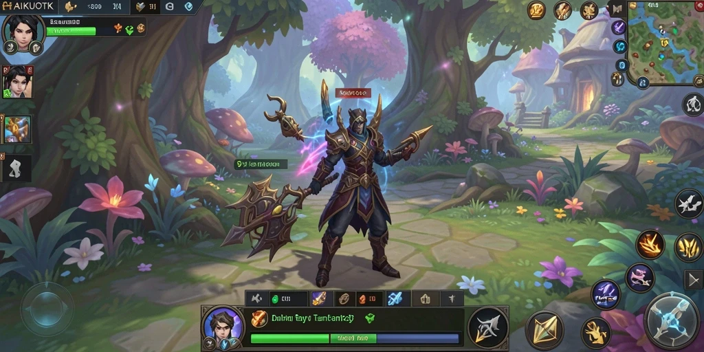 Gameplay seru HAIKUOTK dengan pertarungan epik di dunia fantasi.