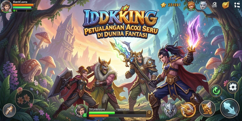 Gameplay seru dan penuh aksi di dunia <strong>IDRKING</strong>.