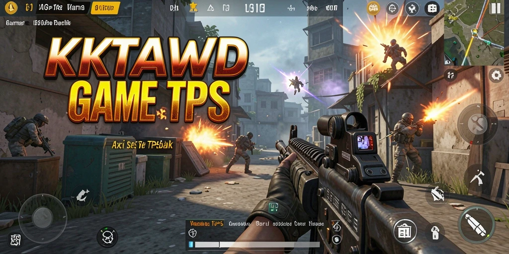 Tampilan gameplay KITAWD dengan aksi tembak-menembak yang mendebarkan.
