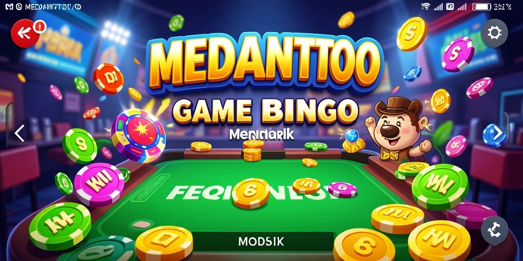 Tampilan gameplay MEDANTOTO dengan kartu Bingo yang menarik.