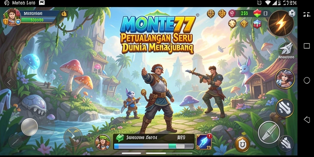 Gameplay seru dari MONTE77 dengan pemandangan dunia yang menakjubkan.