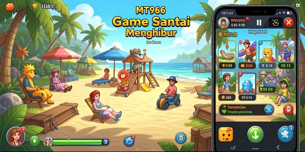 Tangkapan layar dari gameplay seru MT966 yang penuh warna dan tantangan.