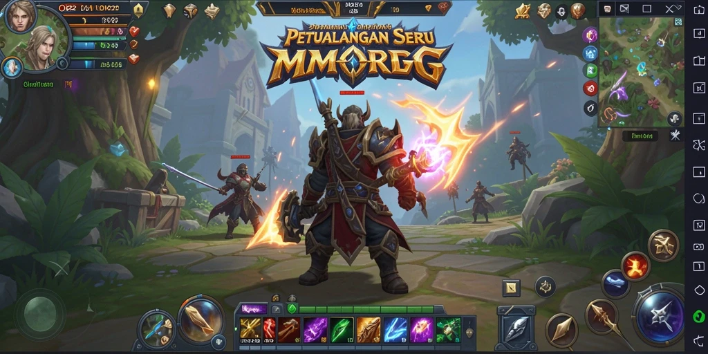 Screenshot utama OH222 menampilkan aksi seru dalam gameplay MMORPG.