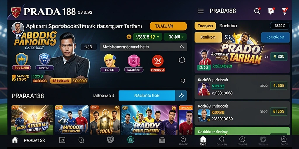 Tampilan menarik dari gameplay taruhan Sportsbook di PRADA188.