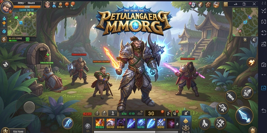 Tampilan gameplay menarik dari RP6789 dengan fitur MMORPG yang mendalam.