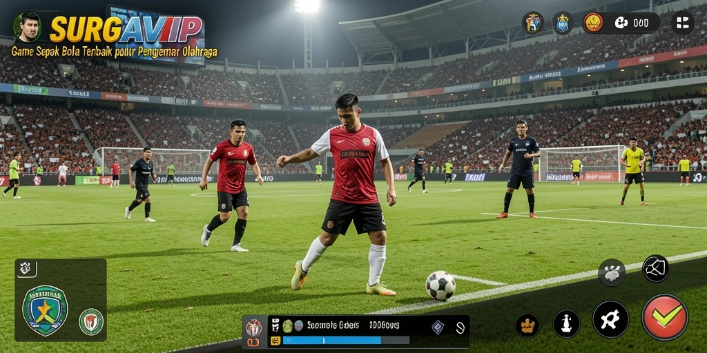 Tampilan permainan <strong>SURGAVIP</strong> yang mendebarkan saat tim beraksi di lapangan.